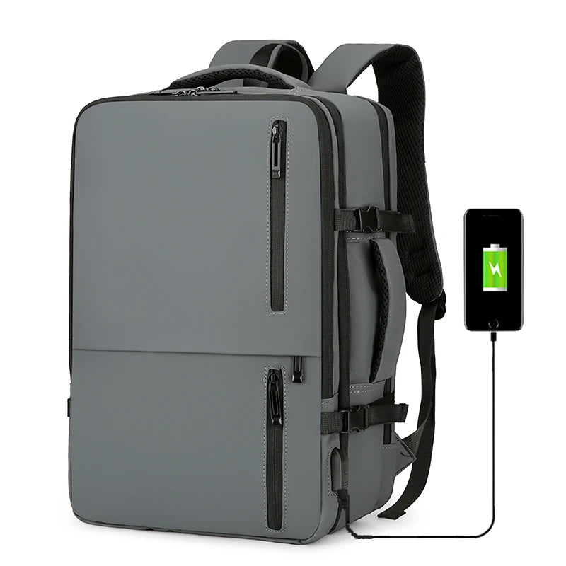 Custom Business Laptop Backpack Travel Laptop Rucksack with USB Charging Port Bag for Work College Computer Men Women Backpack