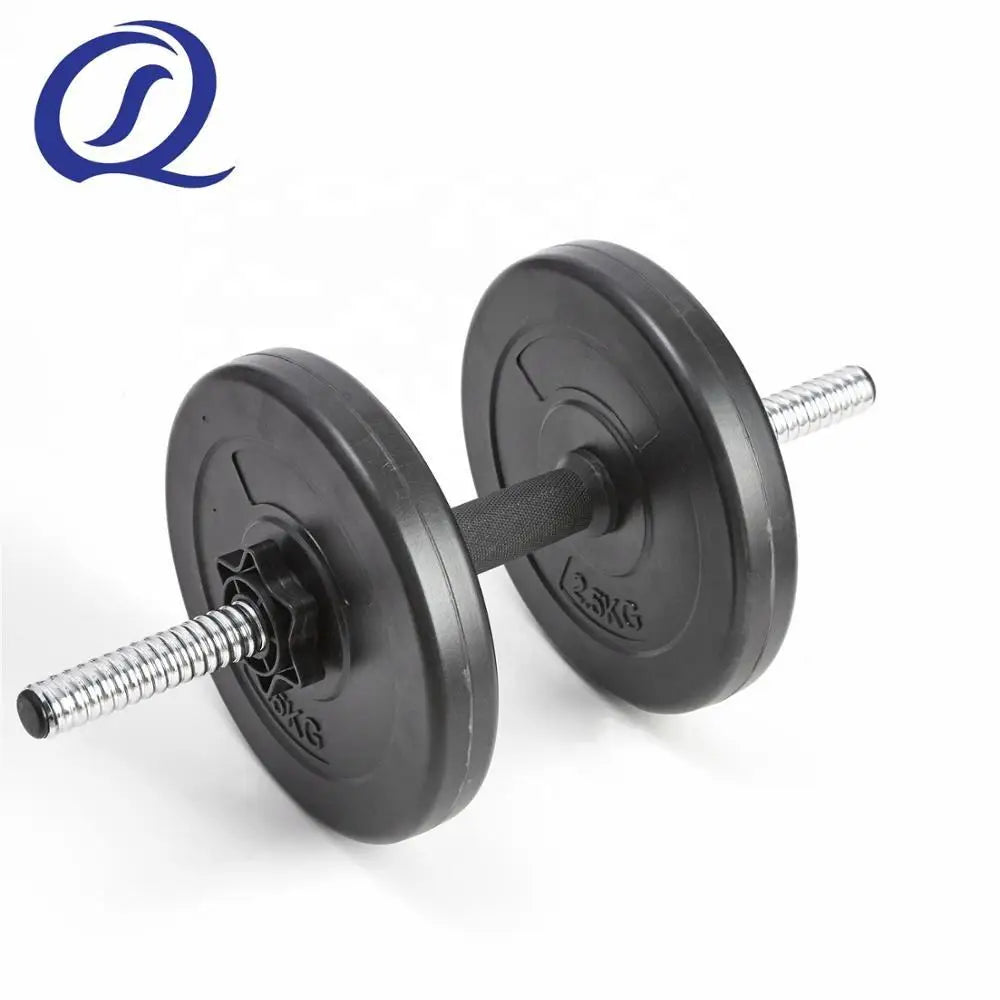 Hot Selling Professional Strong Sturdy Equipment Bumper Weight Barbell Sand Filled Plastic 10kg Home Use Weight Plate Custom