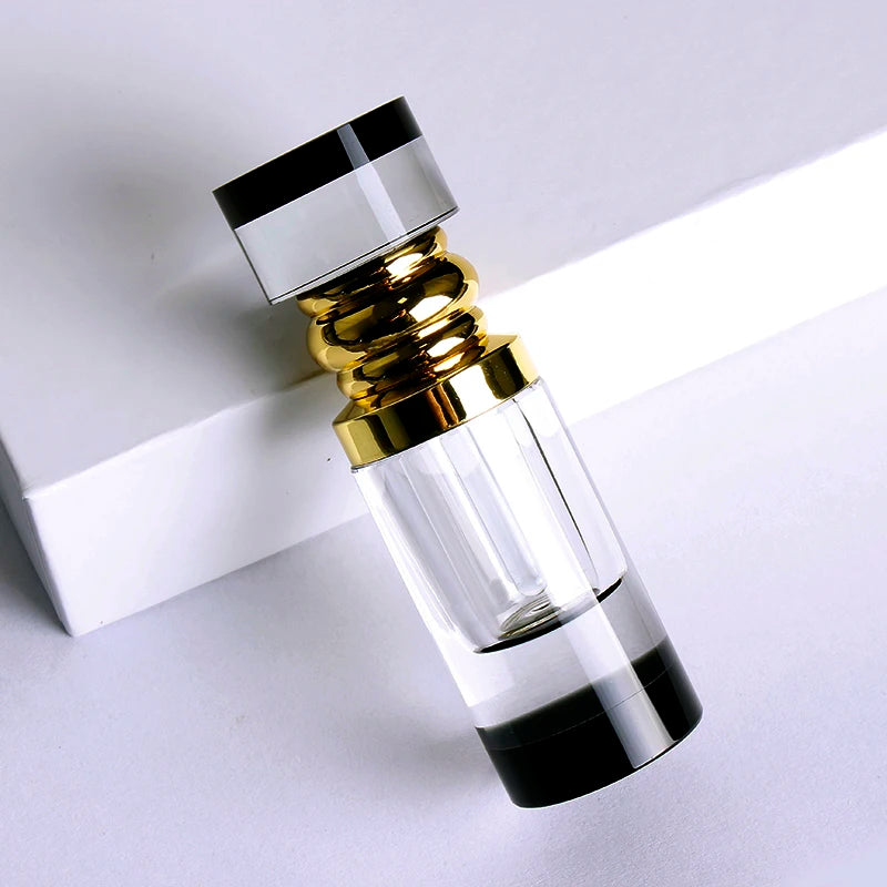 Empty Refillable K9 Crystal Perfume Bottles 3ml Pocket Attar Oil Bottle Custom