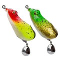 CASTFUN Topwater Frog Lure Fishing 15g 6cm Silicone Snakehead Frog Fishing Lure Soft Lures