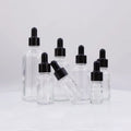 Round clear Glass Essential Oil Bottle Packaging Glass Essential Oil Bottle 10 ml 15ml 20ml Dropper Bottle