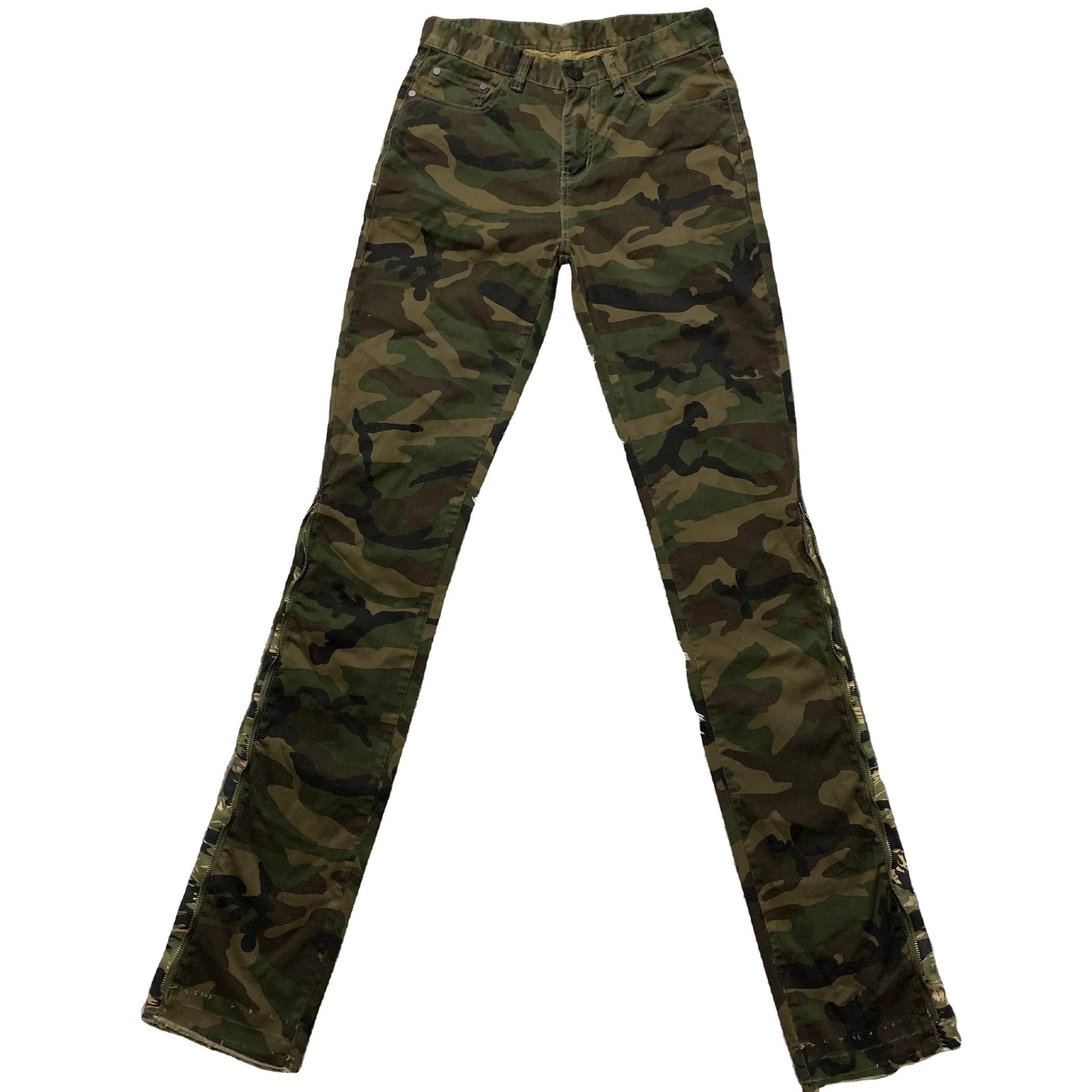 DENIMGUYS New Arrival Spring Men's Streetwear Jogger Long Pants Men Skinny Stacked Camo Camouflage Cargo Pants