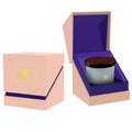 Changfa Glass Candle Jar with UV Coating Sponge Liner Metal Lid Includes Gift Packaging Box for Scented Candles
