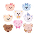 Cute Cartoon Bear Chenille Self-adhesive Embroidery Patch Bear Patch