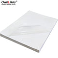 A4 Clear Transparent Inkjet Sticker Paper Waterproof Tear Resistant Vinyl Self Adhesive Label for Packaging & DIY Stickers