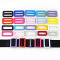 Meetee LCH-148 25/32mm Plastic Buckle Accessories Colorful Adjustment Tri-glide Button for Luggage Bag Rectangle Belt Buckles