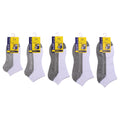 White Gray Children's Pure Color Low Cut Cotton Student School Socks for Girls and Boys