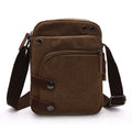Wholesale Custom Retro Canvas Men Travel Wallet Fashion One-shoulder Messenger Bag Men's Portable Small Shoulder Bag