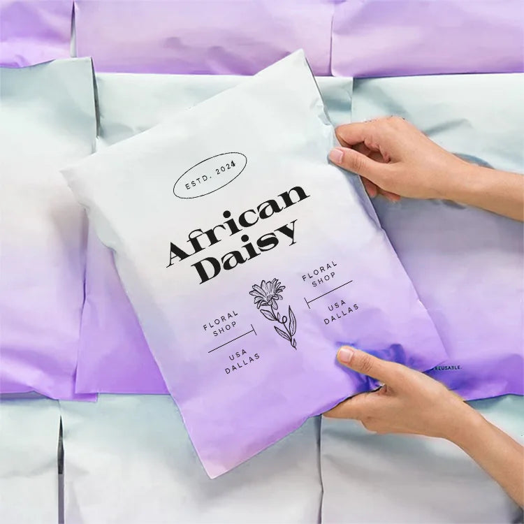 Poly Courier Dark Grey Waterproof Blowing Film High Quality Mailing Bag Biodegradable Recyclable Polyethylene Eco-Friendly Socks