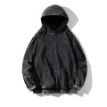 Black Blank Heavyweight Vintage Acid Wash Hoodie Men Unisex 100% Cotton Hoody Jacket With Pocket Tie Dye Hoodies