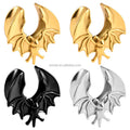 Evorte Stainless Steel Classic Animal Snake Bat Bee Plug Expander Tunnel Earrings Ear Piercing Body Jewelry Unisex