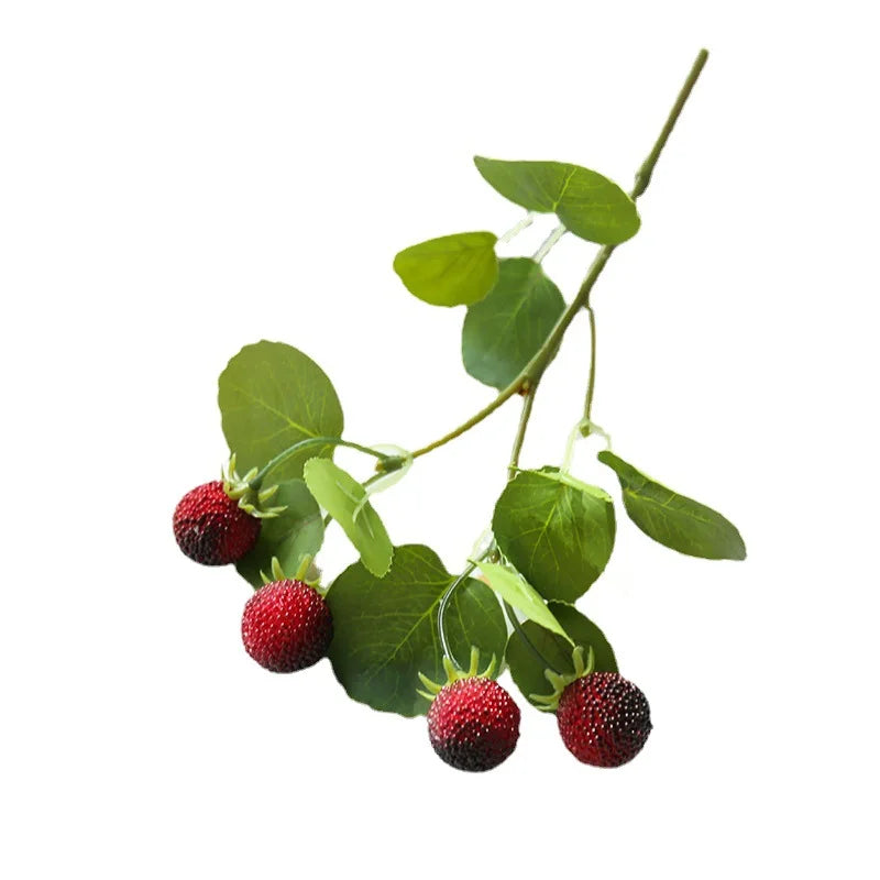F163 High Quality Single Branch Fruit Simulation Flower Creative Artificial Home Decorations Factory Direct Graduation Easter