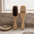 MiDairy 3000+ Colors 23cm Men's Long Handle  Cellulose Acetate Solid Wood Cleaning Brush Styling Hairdressing Tool Brush 221527