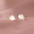 Fashion 925 Sterling Silver Cute Star Cloud Shape Stud Earrings Jewelry for Women