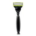 ZY Shaving Razor 6 Blades Safety Razor with Metal Handle Barber Shop Six Blades Barber Razor Replacement Blade Razor