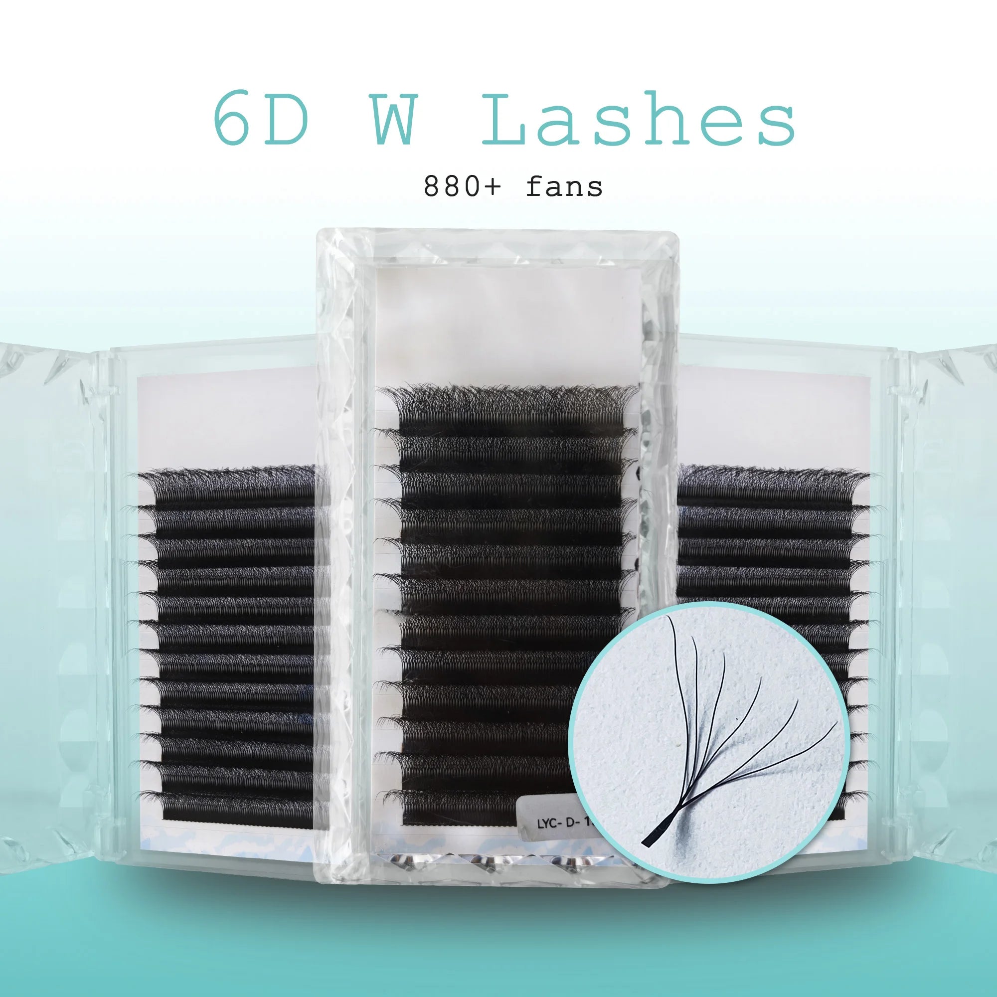 Clover Lash Extensions W Lashes 6D W Mega Volume Lash Trays Premium Pro Made Fans Eyelash Extensions