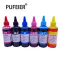 6 Color 100ML Bottle Bulk Universal Dye Ink Refill Kits Compatible for Epson Canon HP Brother Inkjet Printer Refill Dye Ink