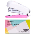 Small Student Set Manual Mini Stapler No. 12 Cute Metal Office Stapler