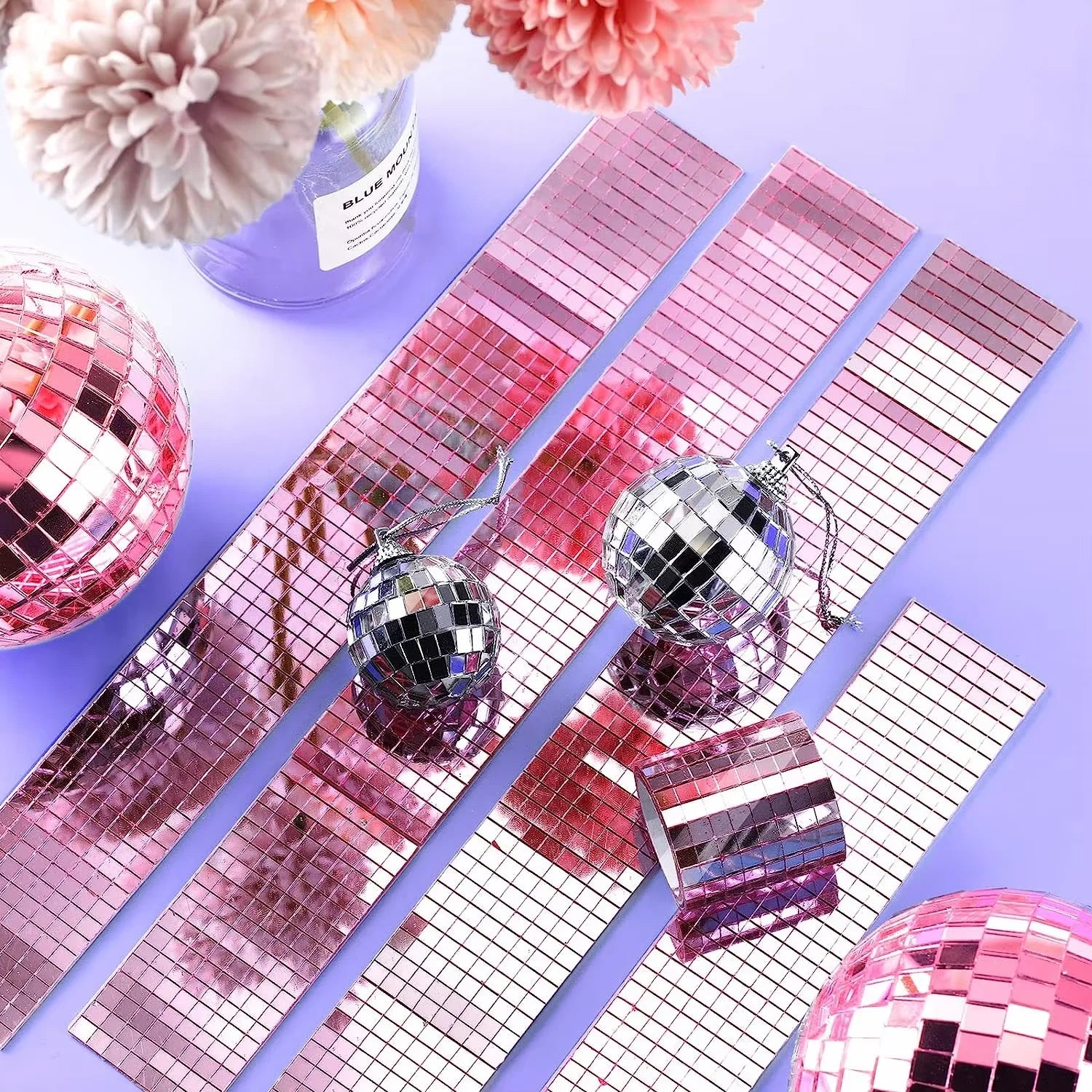 DS Silver Mosaic Sticker Tile Factory Direct Sale Crystal Glass Mosaics Sliver Color for Decoration