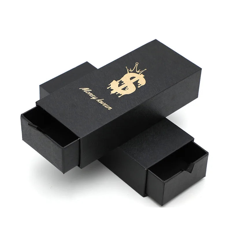 Wholesale Custom Logo Pull Box Cheap Hard Sunglasses Display Case with Embossed Logo Rectangle Shape Drawer Gift Sun Glass Case