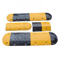 Heavy Duty Steel Reinforced One Way Foldable Portable Highway Rubber Speed Humps with 1000KG Load Capacity Yellow and Black
