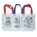 Custom Logo Picture Graffiti Non-Woven Shopping Tote Bag Reusable Striped Pattern for Colorful Promotions Expedited Delivery