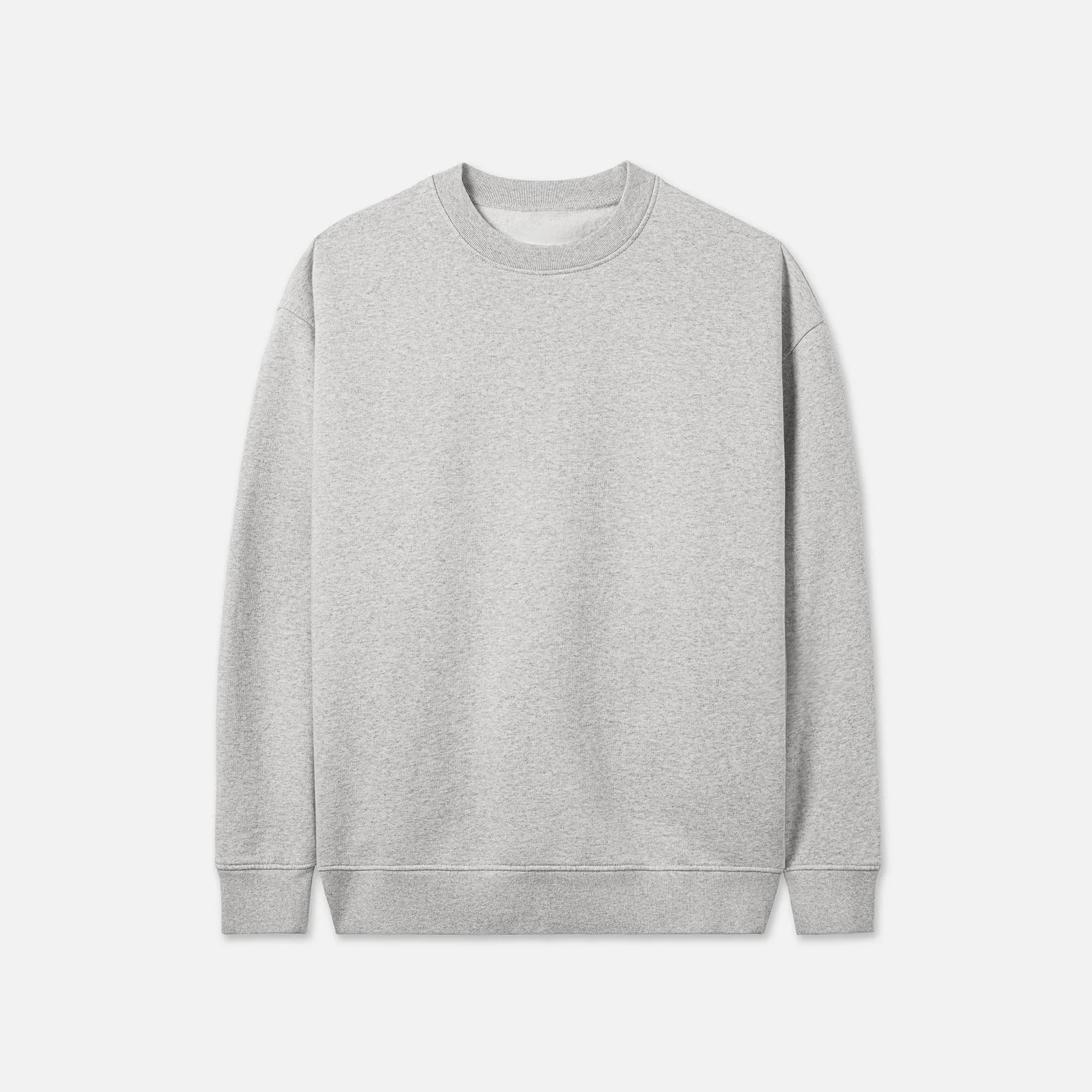 High Quality Unisex Solid Organic Fleece Regular Fit Crew Neck Regular Sleeve Spring Casual Wear Sweatshirt