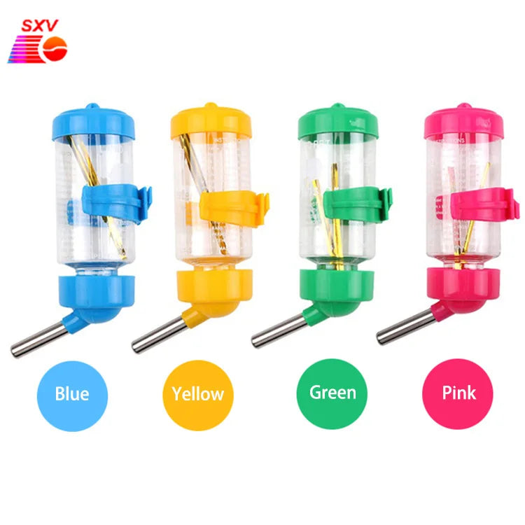 Farm Equipment Animal Drinker 80Ml Rabbit Cage Water Bottle Bowl Pet Bunny Hamster Hanging Water Drinker