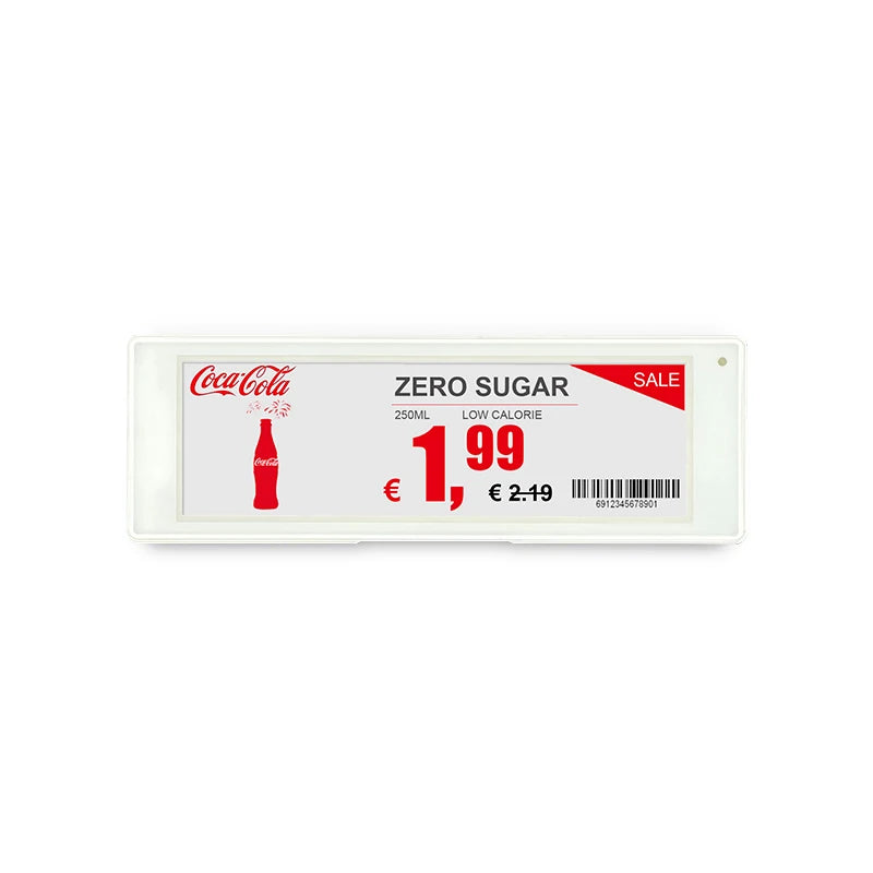Bohang Factory Wholesale Digital Price Tag 2.4 GHz ESL Smart E-shelf Label E-paper Price Ticket DJ-WP0430BWR MegaBDM