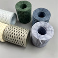 Natural Dyed Biodegradable Paper Raffia Yarn Versatile Solid Style for Gift Wrap Packaging Weaving Crocheting Knitting