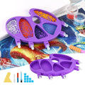LS Large Capacity Classic Design 5 Section DIY Diamond Painting Tray Beads Organizer Tools Palm Funnel Plastic Tray Sets
