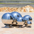 Customized Stainless Steel Hollow Ball Mirror Smooth Hanging Ball for Staircase Window Garden Landscape Decoration