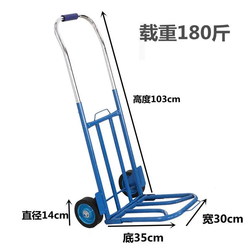 Trolley Folding Trolley Handling Pull Truck Flatbed Trailer