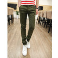 Men's Chino Pants Twill Casual Trousers Relaxed Fitted Plus Size Elastic Waist OEM Service Available-Men's Pants Trousers