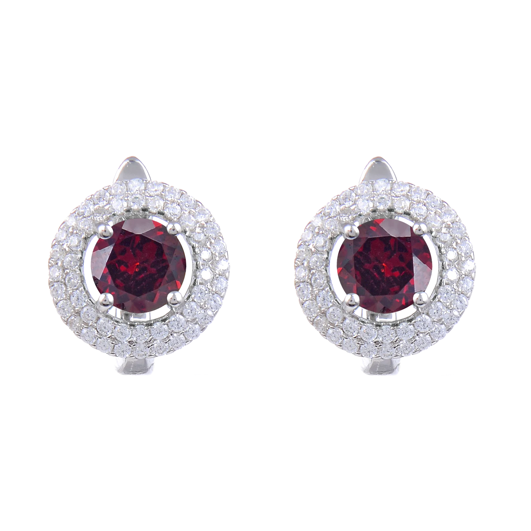 Abiding Classical Earring Natural Gemstone Garnet Topaz Quartz and Amethyst Jewelry of Earring Jewelry Collection Bridal Sets