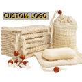Eco-Friendly Natural Sisal Soap Net Mesh Drawstring Pouch Bag Organic Biodegradable Hemp Cotton Exfoliating Bath Body Soap Bag