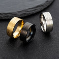 Hot Sale Creative Rings Western New Plain Fishhook Stainless Steel Rings for Trendy Men Jewelry 2025 Wholesale