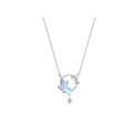 Chinese Style Moon Tassel Wedding Jewelry Sterling Silver 925 Necklace Hypoallergenic Jewelry Wholesale 2022