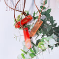 Huiying Red Agate Necklace Pendant Carnelian Health Protection Necklace Stone Pendent Jewelry OEM