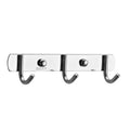 Modern Wall Mounted Stainless Steel Coat Rack with 3 Hooks Foldable Design and Easy Installation for Living Room