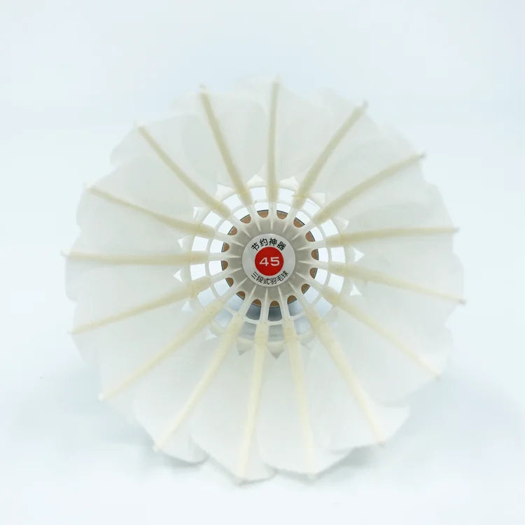 Factory Supply Durable Goose Feather Badminton Shuttlecock Super Stable OEM Original Model Dmantis D45 Sport Application