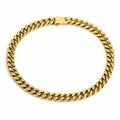 Manufacturer Supply Stainless Steel Punk Style 18K Yellow Gold Miami Cuban Link Chain Choker Necklace