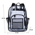 Custom Logo Fashionable Transparent Large Bag Clear Waterproof Travel Back Pack CosmeticPvc Bag