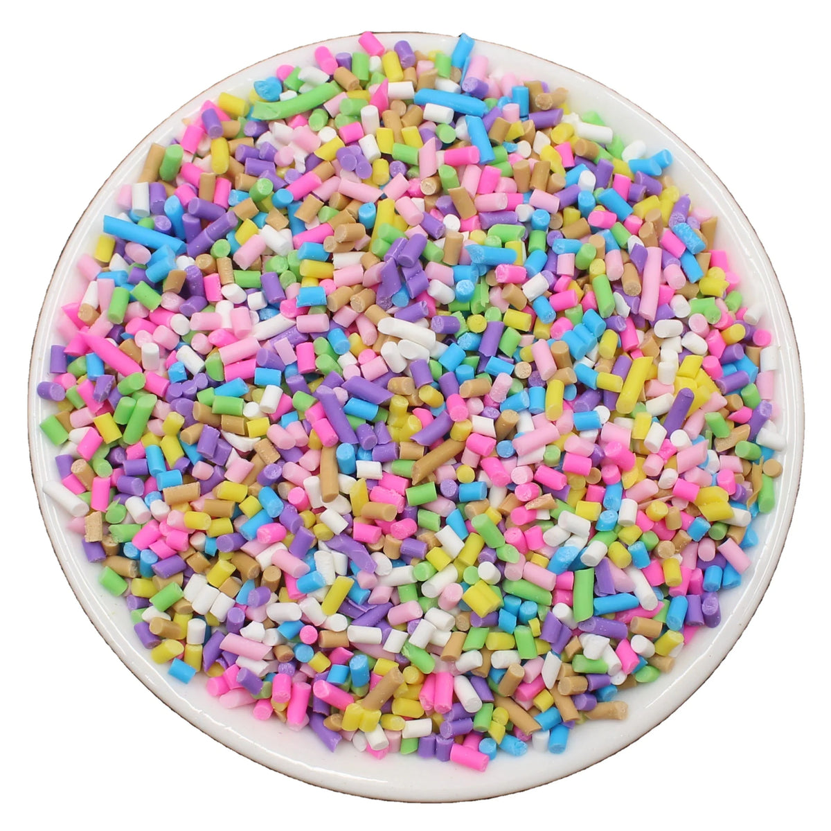 Wholesale 3-5mm Multi Colors Shot Candy Polymer Clay Sprinkles Figurine for DIY Cake Decoration Kids Crafts Jewelry Making MegaBDM