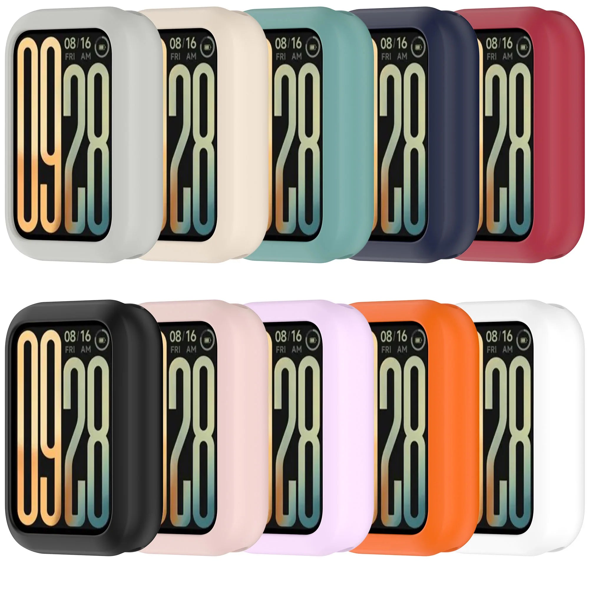 IVANHOE Screen Protector Case for Xiaomi Band 9Pro Soft Anti-Scratch Bumper Protective Shell Cover for Miband 9 Pro Accessories