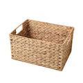 Foldable Handwoven Water Hyacinth Cube Storage Basket Bin Water Hyacinth Storage BasketWoven Storage Basket