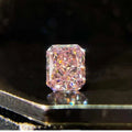 SGARIT Fine Jewelry Genuine Natural Real Diamond 0.186CT VVS Radiant Cut Pink Diamond Fancy Loose Diamond