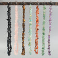 Dainty Stainless Steel Lobster Clasp Natural Gemstone Healing Crystal Chips Necklace Energy Jewelry Women Gifts