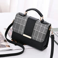 Minimalist Fashionable Girls' Small Square Handheld Shoulder Crossbody Bag Durable and Lightweight with Zipper Closure