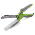 Epsilon 6-in-1 Kitchen Scissors with Cutting Board Smart Food Cutter Stainless Steel Food Chopper Peeler Bottle Opener